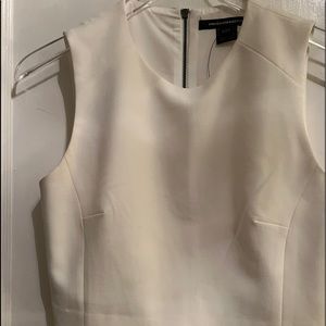 French Connection Shell/Crop in Suit Material